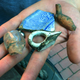 Finds from the dig. Photo via AP Images.